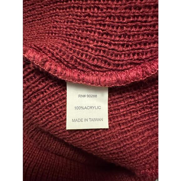 Adidas Originals Knit Beanie. Burgundy Red - Picture 3 of 3